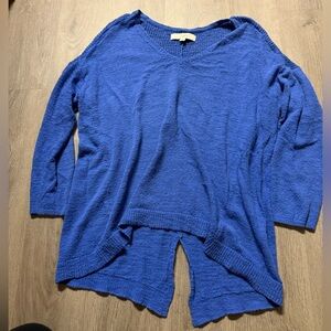 Loft Blue V-Neck Sweater